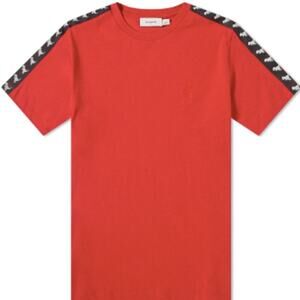 NWT COACH Rexy Tape T-Shirt Red Size Small Casual comfort everyday Short Sleeve